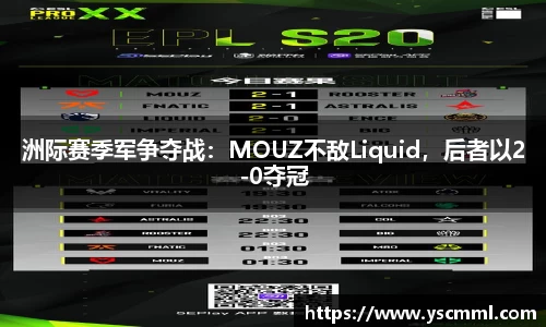 洲际赛季军争夺战：MOUZ不敌Liquid，后者以2-0夺冠